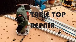 Table top repair Repair of plate on my saw table