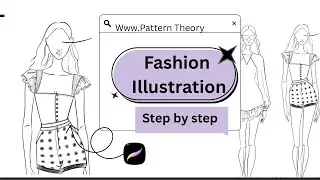 How to make a Crop Top & Shorts in Procreate | Fashion Illustration Process #fashionillustration 
