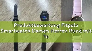Produktbewertung Fitpolo Smartwatch Damen Herren Rund mit Telefonfunktion- 1.32