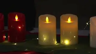 Luminara S/2 Choice of Size Pillar Candles w/Micro Lights, GiftBag&Remote on QVC