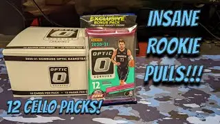 CHECKERBOARD + HOLO RC!!! 2020-21 PANINI DONRUSS OPTIC NBA BASKETBALL CELLO 12 PACK BOX!