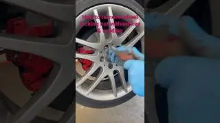 How to remove wheel locking nut without key & welding #youtubeshorts #vehicles #shorts