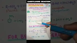 Name reaction -carbylaminereaction||Chem focus point #neet #iit ☝️