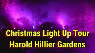 Hillier Gardens Light Up Trail, Christmas Music, Christmas Lights