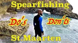 Spearfishing at a new spot in St.Maarten | Covering what is legal & Illegal fishing practices