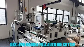 Run In Greece Factory: DES350G Full Automatic Rotary Die Cutting Machine | 4K