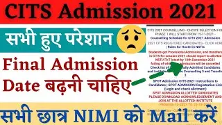CITS Final Admission 2021, CITS Admission Last Date, CITS Spot Admission 2021 Last Date