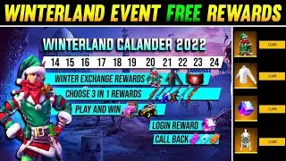 Winterland Event Free Fire 2022 | Winterland Event Free Rewards | Christmas Event Free Fire 2022