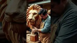 Incre&iacute;ble top de 8 tallado de madera de leon creado por IA #leon #talladoenmadera
