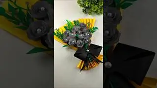 Beautiful Paper Flower Bouquet 💐 | DIY Gift Idea from Paper | #shorts #trending #boutique #diy#craft
