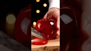 Asmar Crystal Apple Cutting 🍎✨ | Cake Cutting ASMR