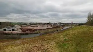 Moving salt at Albion salt works, Winsford, Cheshire