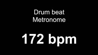 172 bpm metronome drum