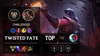 Twisted Fate Top vs Yone - EUNE Challenger Patch 10.16