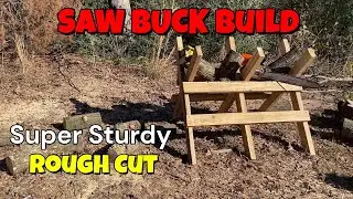 Building a Heavy Duty Saw Buck from Utility Poles | Rough Cut 2x4s