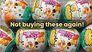 Opening and Making 7 MiniVerse Make It Mini Cafe Ser. 4 - My least favorite minis 😖