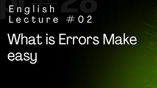 English Errors explain in simple words