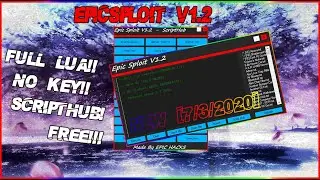 ⭐ NEW EPICSPLOIT V1.2 ⭐ || OP SCRIPT EXECUTOR! | 💥Full Lua, No Key, ScriptHub, For Free [7/3/2020] 💥