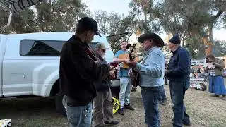 Robertson family and friends jamming at  Withlacoochee Bluegrass Festival 11/23/24