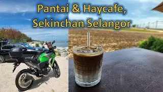 Kawasaki Versys X 250 Sekinchan ride - Pantai & Haycafe. (Bahasa Melayu language)