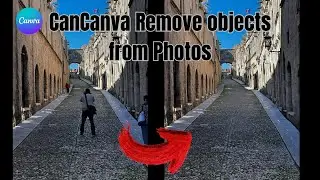 How to remove unwanted people or objects in Canva using Magic Erase | Beginner Photo editing.