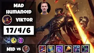 Humanoid Viktor vs Lucian Mid 11.6 Challenger Gameplay S11 (17/4/6) - EU