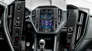 How To Install Subaru WRX (2022-2023) Carbon Fiber Infotainment Trims - FSPE/Dyna