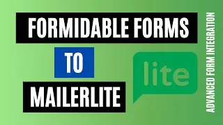 Quickly Integrate Formidable forms to MailerLite | Best Plugin