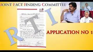 RTI Application 1 - Pawan Kalyan's and JFC -