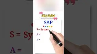 🔴SAP full form | Full form of sap | What is the full form of sap | SAP ka full form kya hota hai