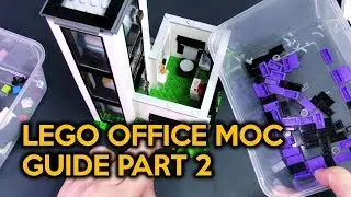 Building a LEGO Office MOC from Start to Finish Part 2 - Details