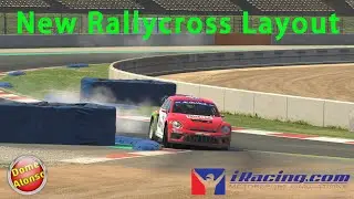 First laps at Circuit de Barcelona's new Rallycross Layout [iRacing]