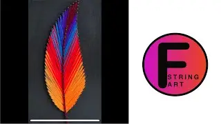 🔴 STRING ART “LEAF” DIY part 2