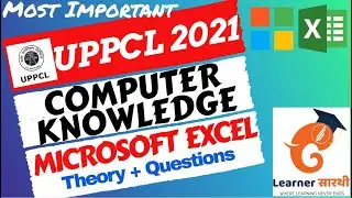 UPPCL Accountant/ARO/CA 2021 Exam| UPPCL Computer Knowledge| Microsoft Excel Theory Class+ Questions