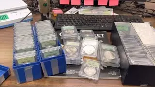 Large PCGS Old Green Holder OGH Silver Dollar Reveal !!