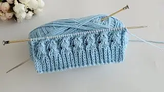 Mükemmel İki Şiş Yapımı Kolay Örgü Modeli Desen #knitting #keşfet #handmade #pattern #crochet 