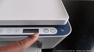 HP DESKJET PLUS 4130 SET UP / CONNECT INK CARTRIDGES