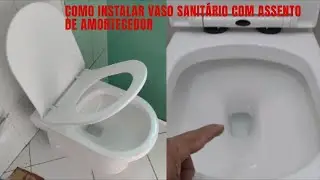 Como instalar o vaso sanitário convencional da Tubrax com assento de amortecedor.