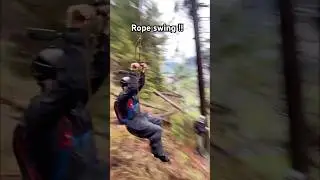 The biggest rope swing I have ever made!!
