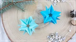 DIY Deko Stern aus Papier basteln ⭐️ | schöne Weihnachtsdeko Idee