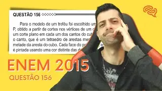 ENEM 2015 - Q156 - Para o modelo de um troféu foi escolhido um poliedro P, obtido a partir de cortes