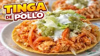🌮🔥 Tinga de pollo casera fácil y deliciosa 🔥🌮