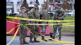 Security at scene after two National Guard members were shot near the White House