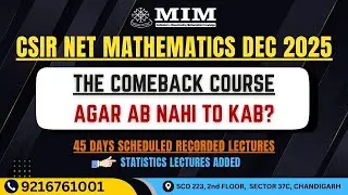 😔 Didn&rsquo;t Qualify CSIR NET Maths Again? Don&rsquo;t Worry &mdash; Let&rsquo;s Crack It This Time| Crash Course dec 2025
