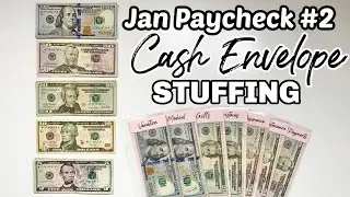 CASH ENVELOPE STUFFING | January 2022 Budget | Paycheck #2 | Budget With Me | MONETS MONEY