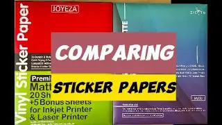 Comparing sticker papers | Zicoto vs Joyeza vinyl matte sticker papers