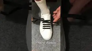 How to Lace Shoes Without Tying With Elastic No Tie Shoelaces #shoelaces #shoelacetying