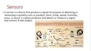 sensors and types of sensors in hindi with diagrams