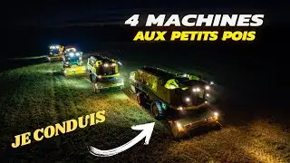 JE CONDUIS SUR CE CHANTIER DE PETIT POIS AVEC 4 MACHINES ! 🫛