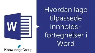 Hvordan lage tilpassede innholdsfortegnelser i Word - Norsk Word